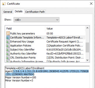 All certificates issued for a certificate template are automatically All certificates issued for a certificate template are automatically