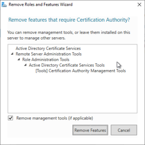 Deconstruction of an Active Directory integrated certification ...