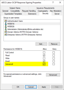 Certificate requests for the online responder (OCSP) fail sporadically ...